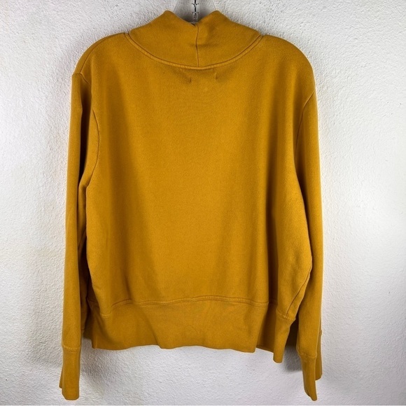 mile(s) Of MADEWELL Goldenrod Cropped Sweatshirt with cowl neck, long sleeves - Picture 2 of 8